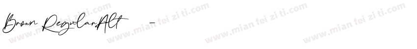 Brown RegularAlt 语言英文字体转换